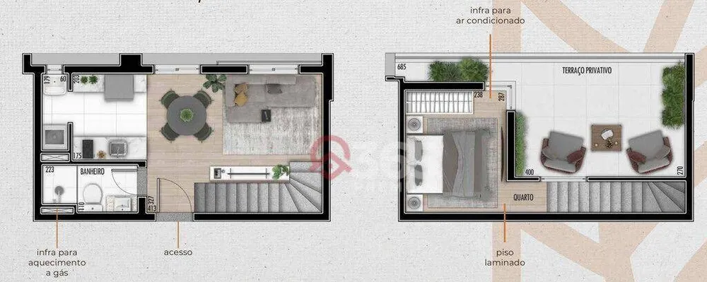 Cobertura, 1 quarto, 33 m² - Foto 10