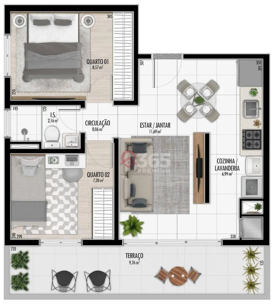 Apartamento, 2 quartos, 48 m² - Foto 14