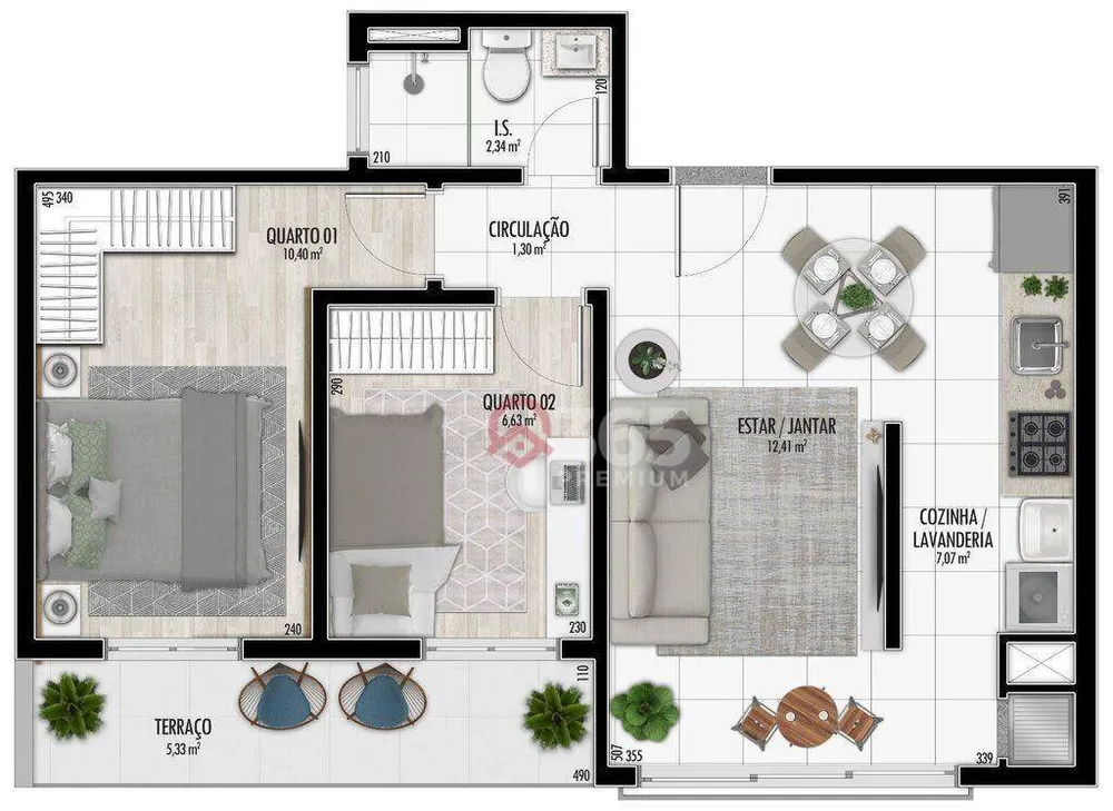 Apartamento, 2 quartos, 48 m² - Foto 15