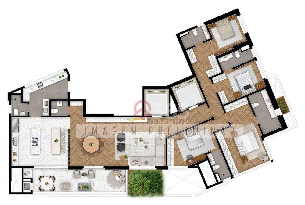 Apartamento, 3 quartos, 234 m² - Foto 5