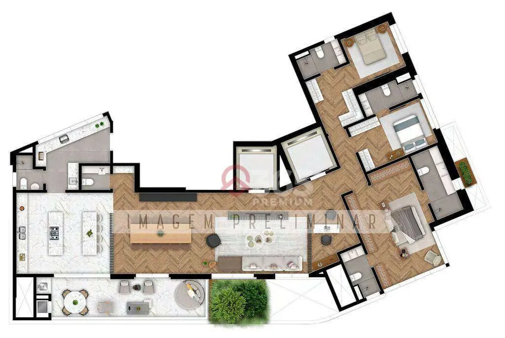 Apartamento, 3 quartos, 164 m² - Foto 4
