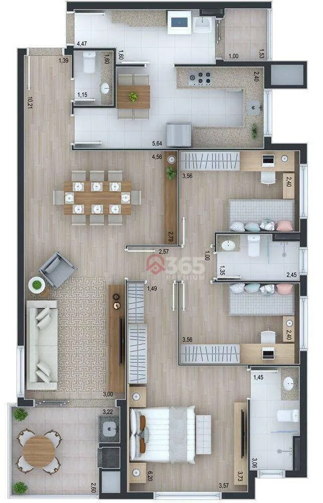 Apartamento, 3 quartos, 119 m² - Foto 9