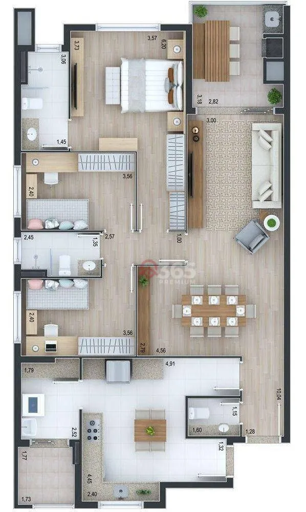 Apartamento, 3 quartos, 119 m² - Foto 8