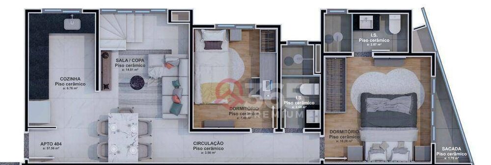Apartamento, 3 quartos, 67 m² - Foto 13