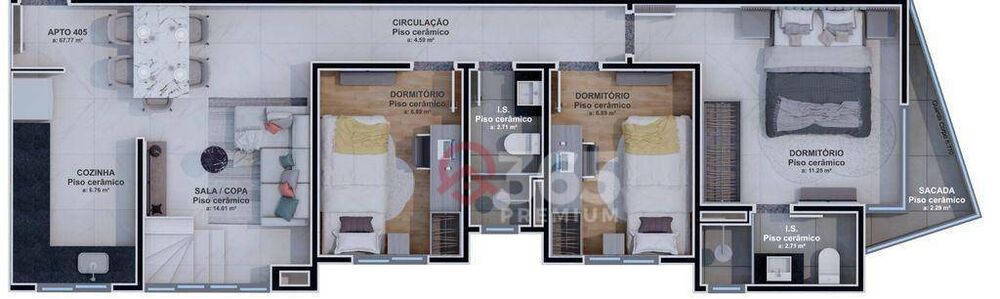 Apartamento, 3 quartos, 67 m² - Foto 10