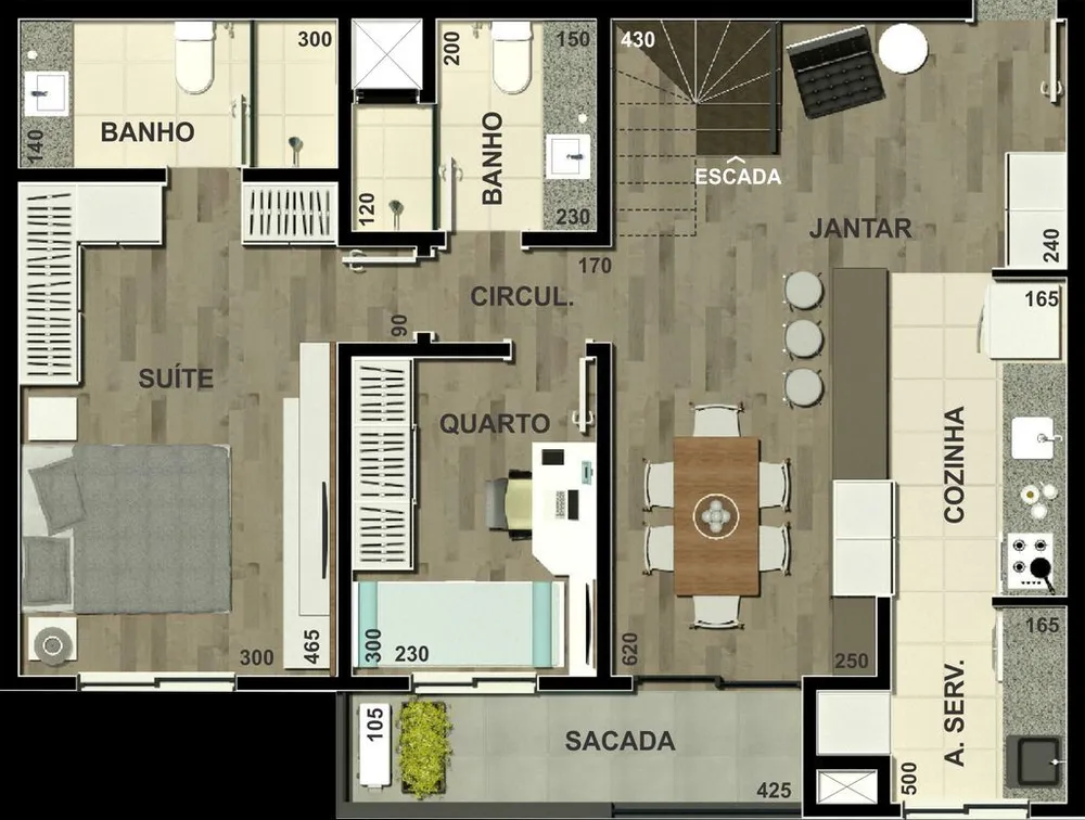 Kitnet-Studio, 24 m² - Foto 4