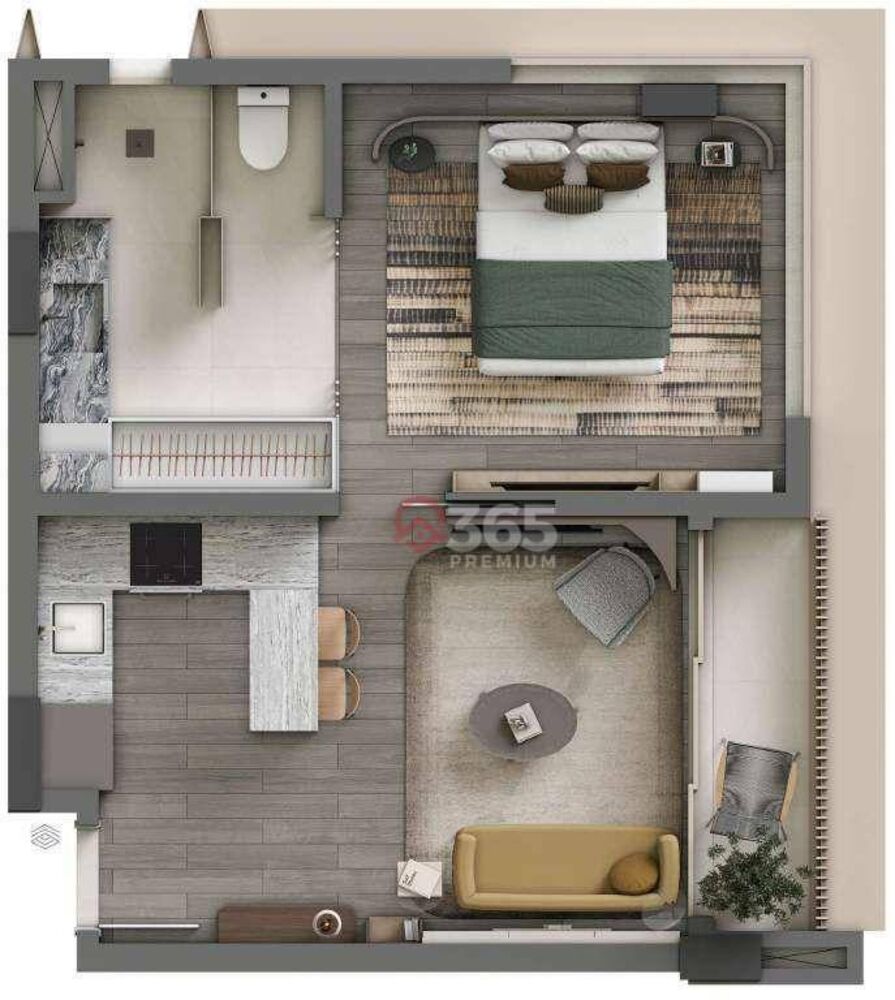 Apartamento, 1 quarto, 44 m² - Foto 5