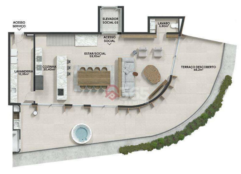 Apartamento, 3 quartos, 167 m² - Foto 3