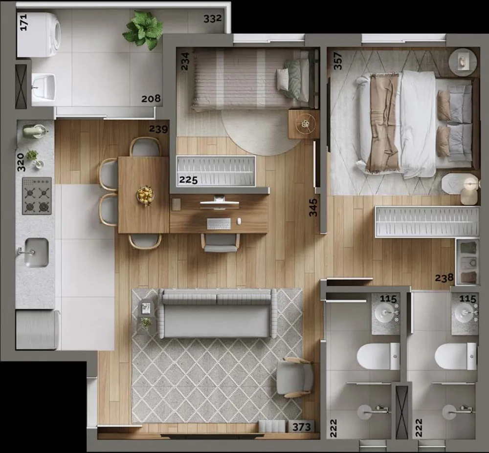 Apartamento, 2 quartos, 44 m² - Foto 11