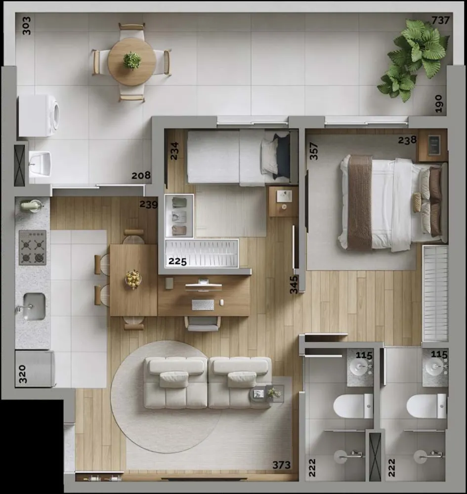 Apartamento, 2 quartos, 44 m² - Foto 10