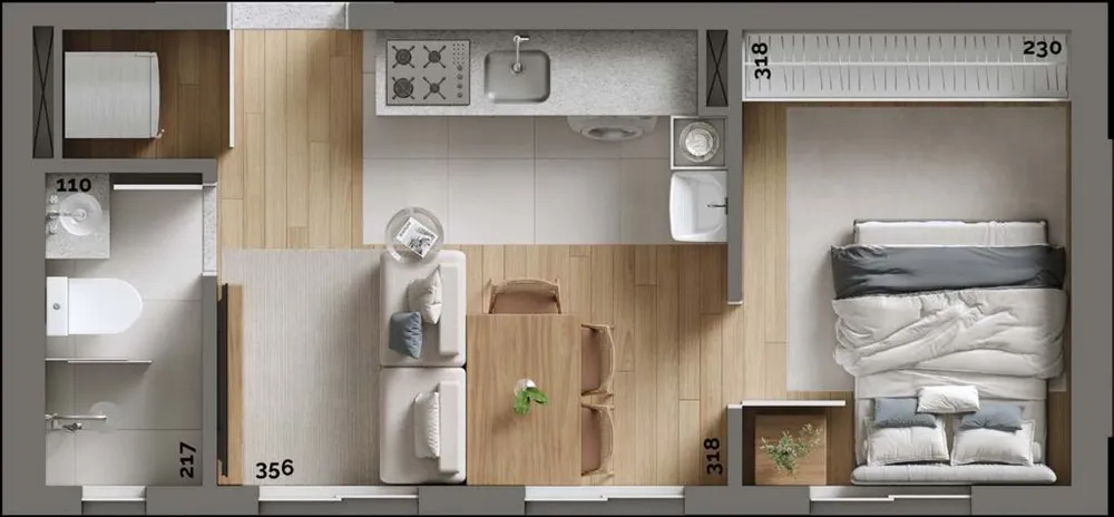 Apartamento, 2 quartos, 44 m² - Foto 7