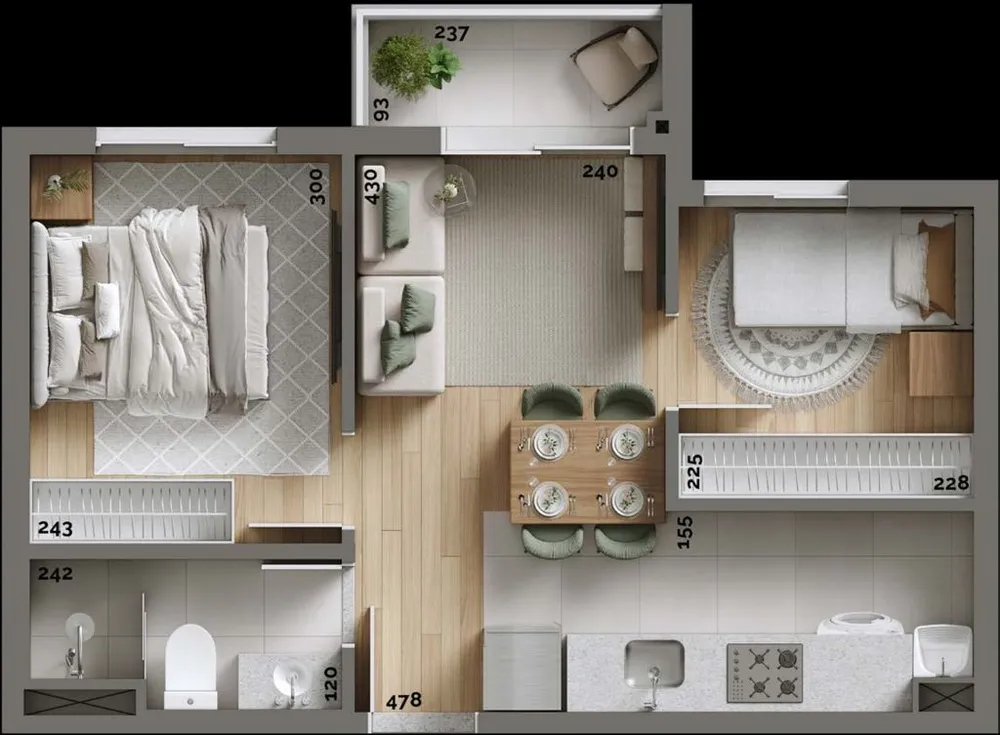 Apartamento, 2 quartos, 44 m² - Foto 15