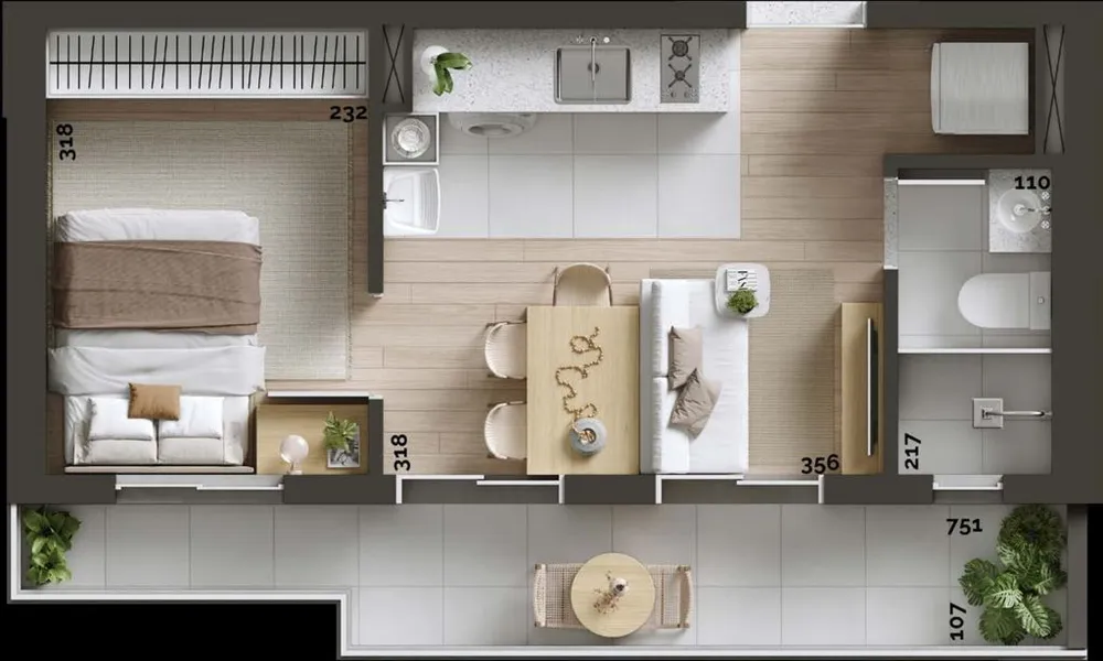 Apartamento, 2 quartos, 44 m² - Foto 8