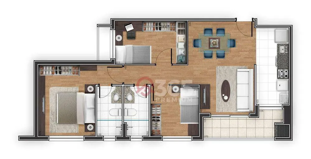 Cobertura, 3 quartos, 132 m² - Foto 14