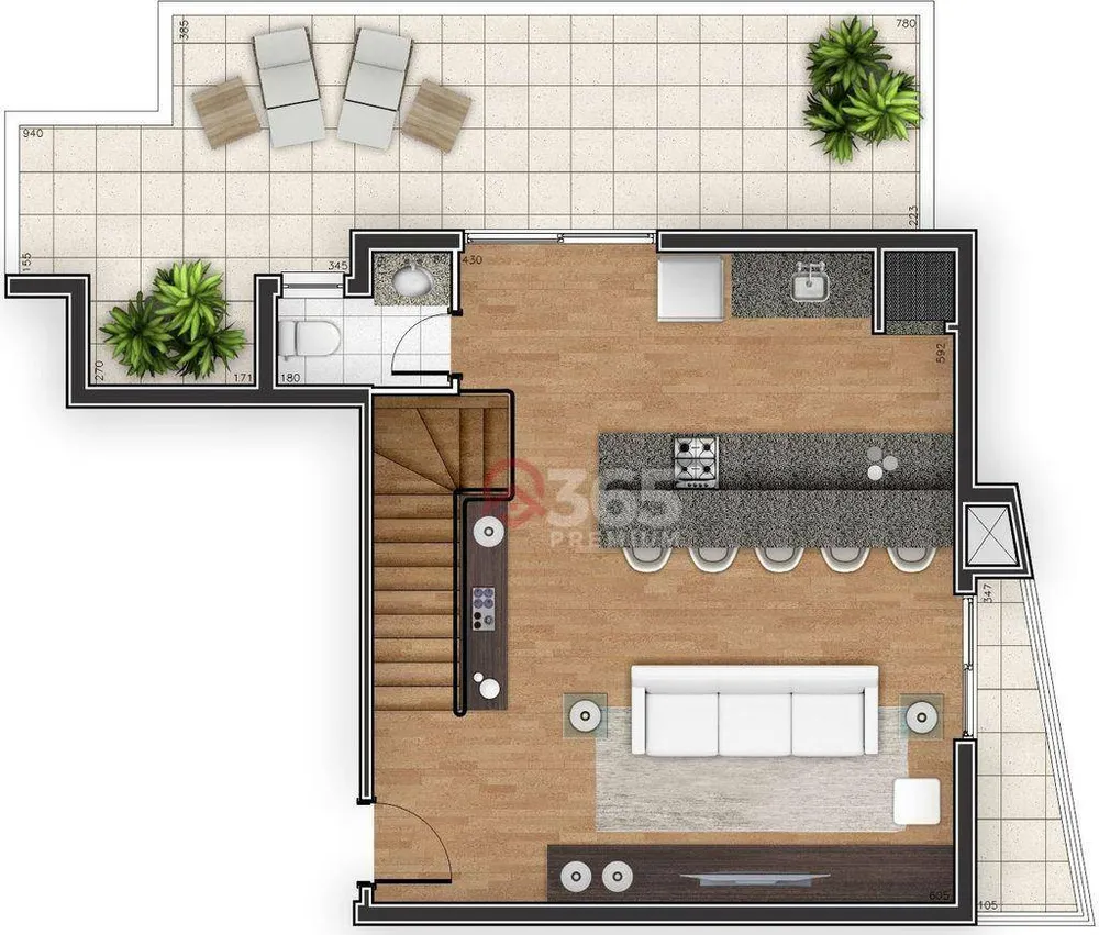 Cobertura, 3 quartos, 132 m² - Foto 16