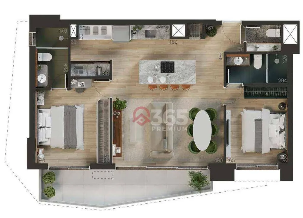 Apartamento, 2 quartos, 82 m² - Foto 8