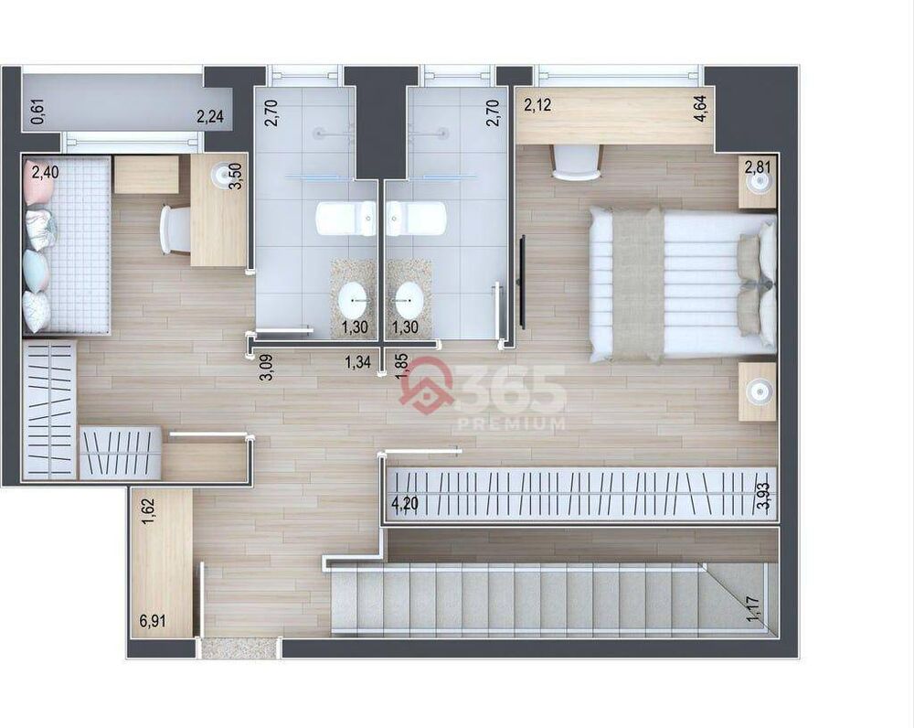 Apartamento à venda com 2 quartos, 105m² - Foto 13