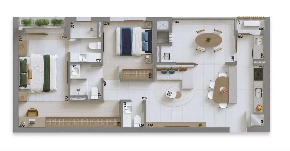Apartamento, 2 quartos, 86 m² - Foto 2