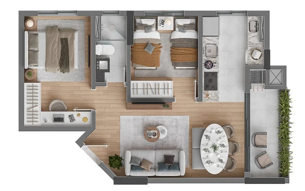 Apartamento, 2 quartos, 51 m² - Foto 13