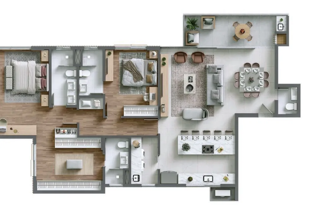 Apartamento, 3 quartos, 134 m² - Foto 11
