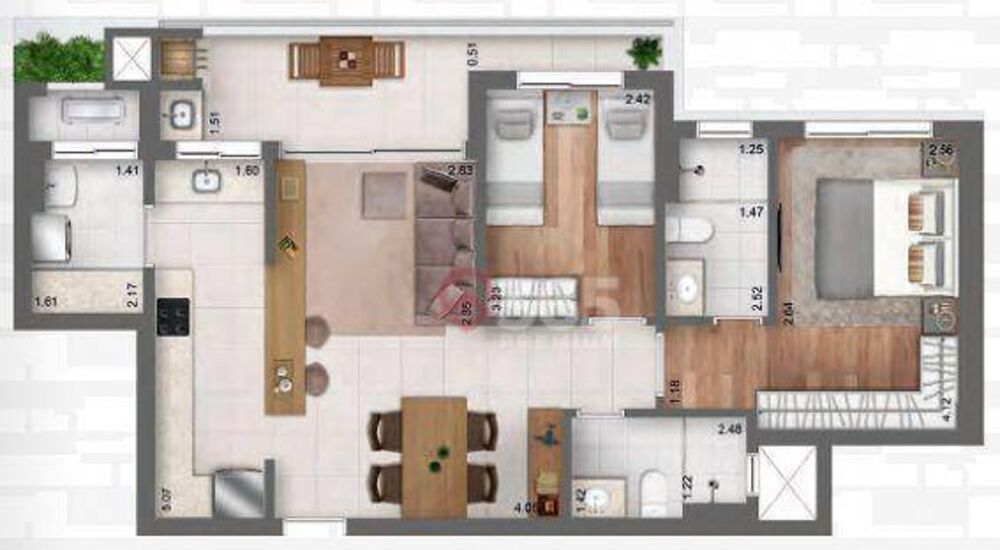Apartamento, 2 quartos, 172 m² - Foto 7