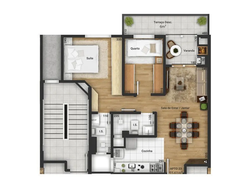 Apartamento, 2 quartos, 72 m² - Foto 4
