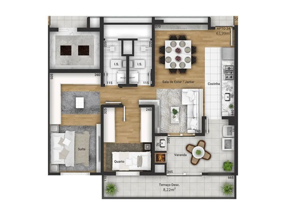 Apartamento, 2 quartos, 72 m² - Foto 5
