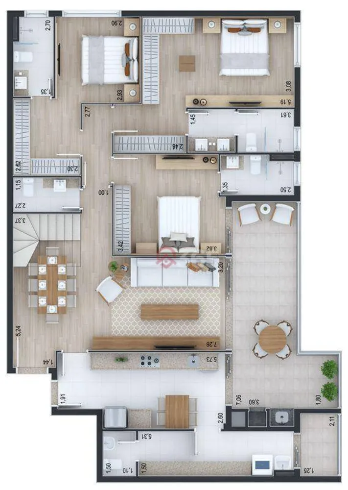Apartamento, 3 quartos, 230 m² - Foto 15