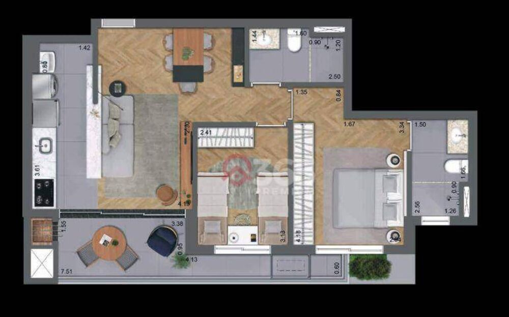 Apartamento, 2 quartos, 68 m² - Foto 10