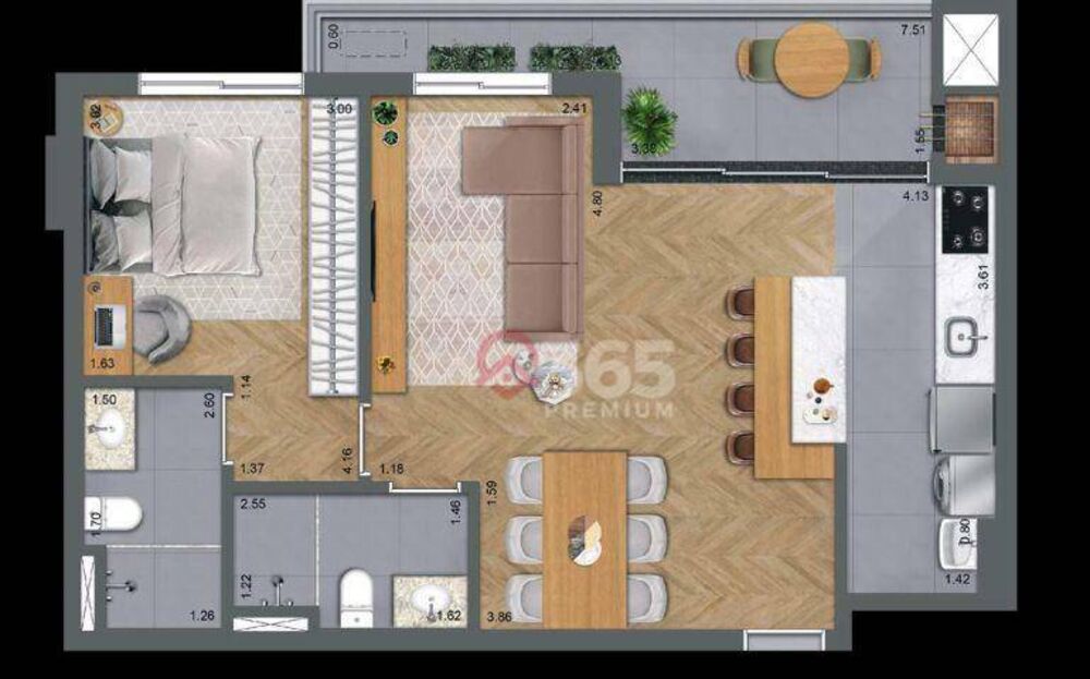 Apartamento, 2 quartos, 68 m² - Foto 4
