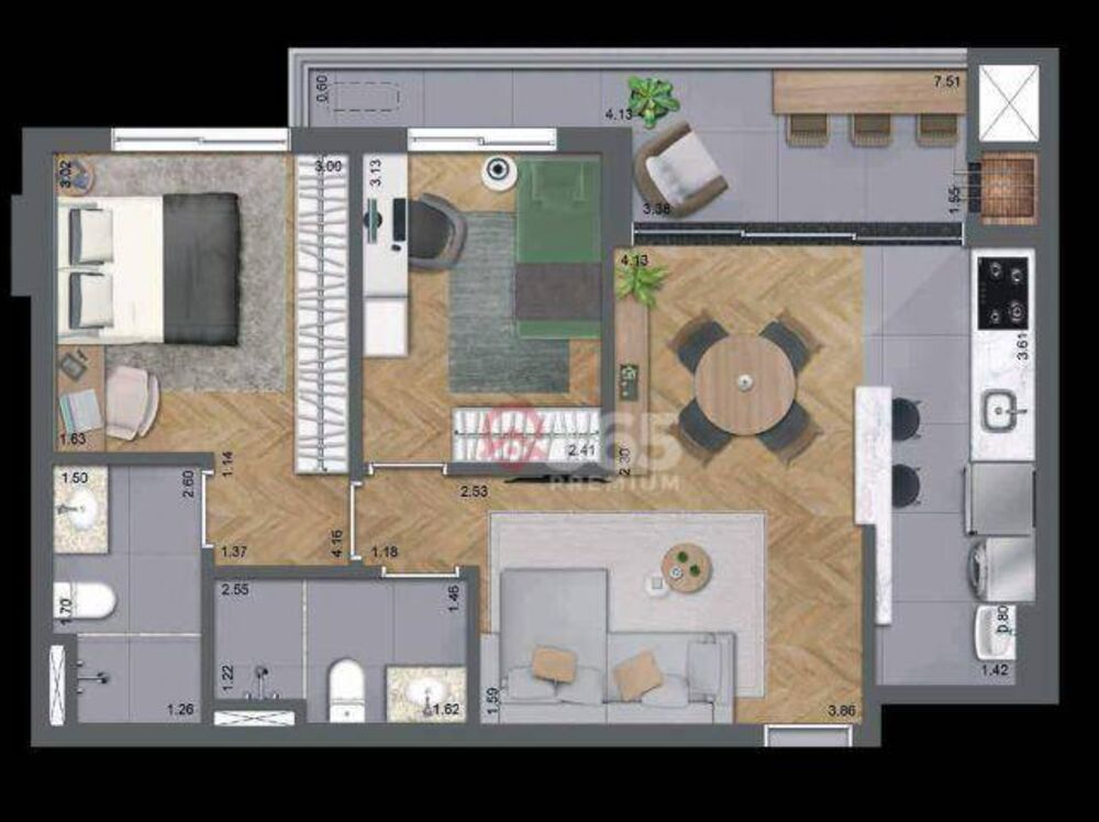 Apartamento, 2 quartos, 68 m² - Foto 9