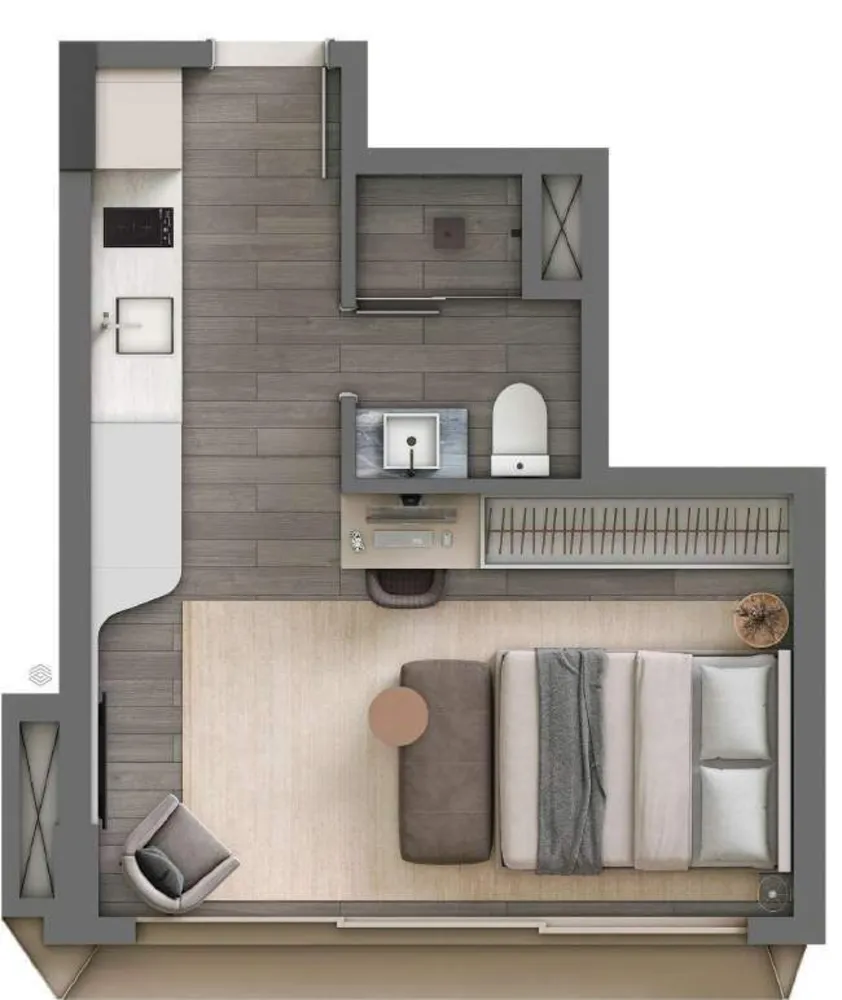 Kitnet-Studio, 25 m² - Foto 26