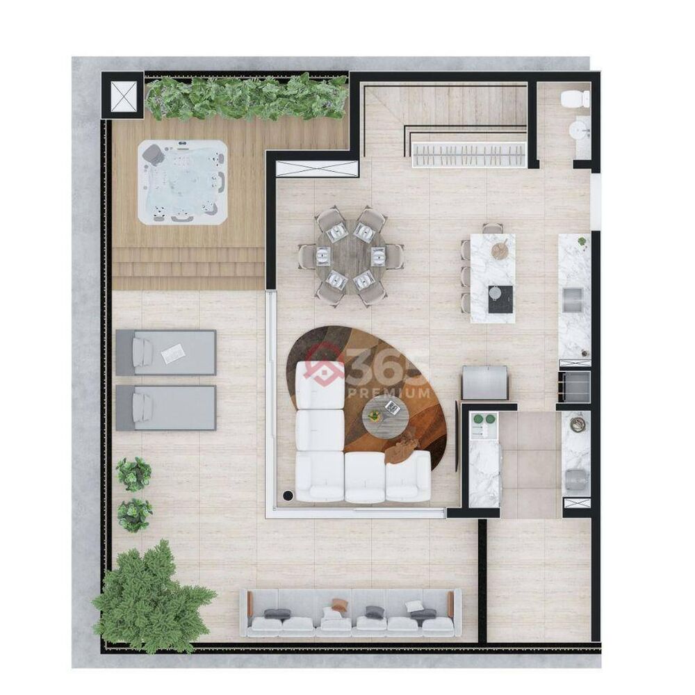 Cobertura, 3 quartos, 267 m² - Foto 6
