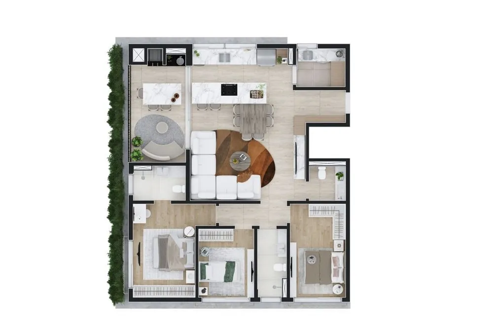 Cobertura, 3 quartos, 254 m² - Foto 1