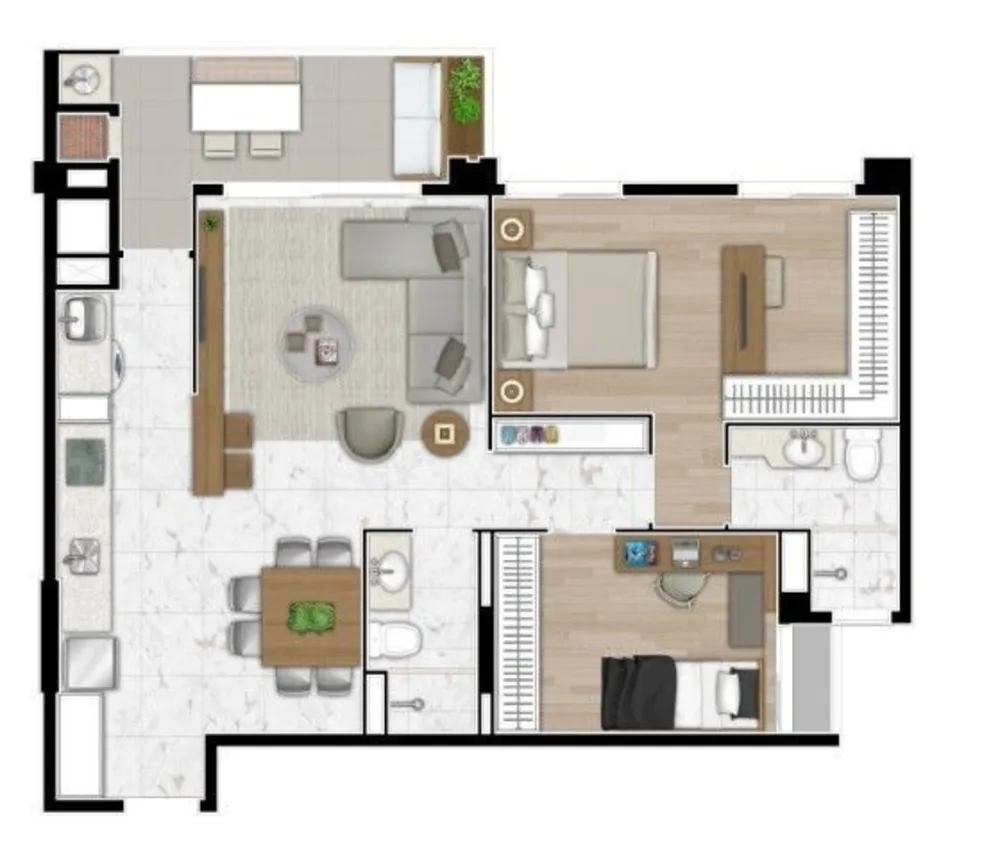 Apartamento, 2 quartos, 81 m² - Foto 11