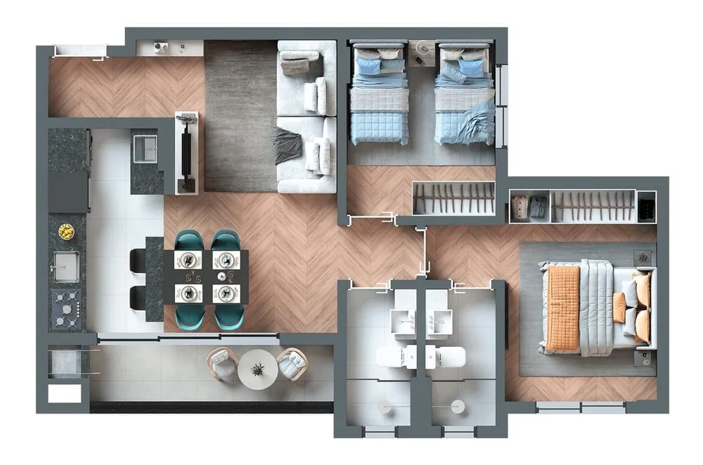 Apartamento, 3 quartos, 75 m² - Foto 15