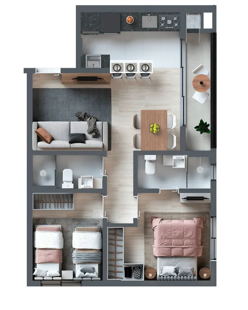 Apartamento, 3 quartos, 75 m² - Foto 13