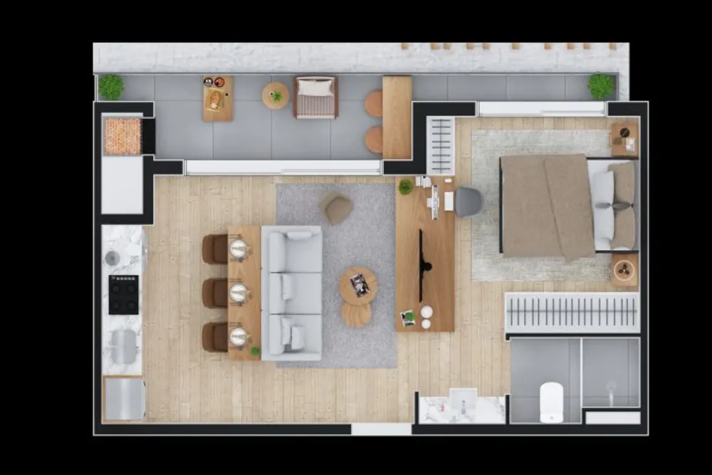 Apartamento, 1 quarto, 40 m² - Foto 7