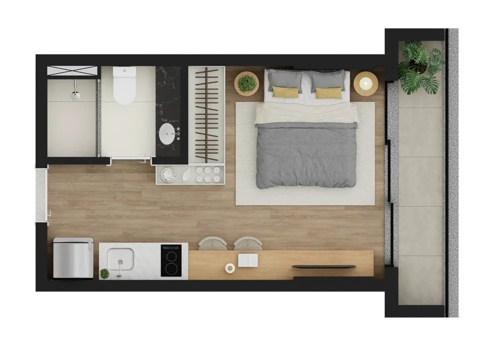 Apartamento, 2 quartos, 42 m² - Foto 12