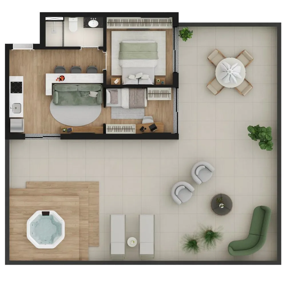 Apartamento, 1 quarto, 22 m² - Foto 8