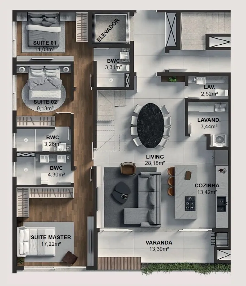 Apartamento, 2 quartos, 106 m² - Foto 14