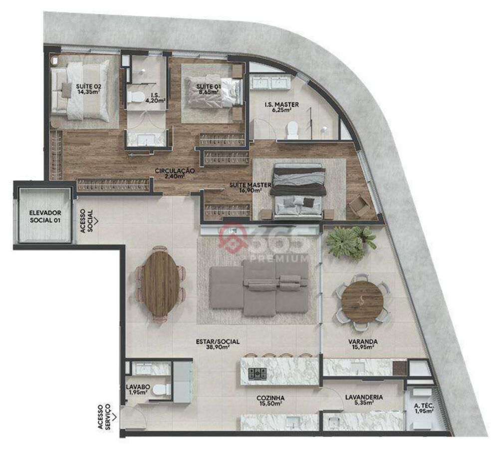 Cobertura à venda com 3 quartos, 312m² - Foto 12