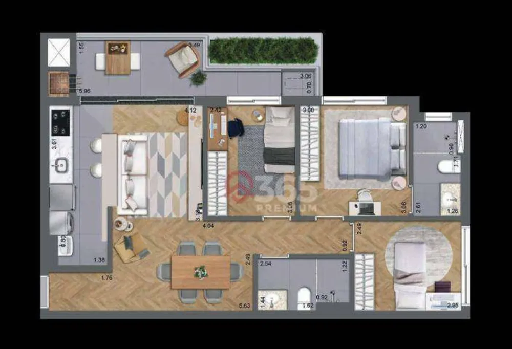 Apartamento, 2 quartos, 69 m² - Foto 7
