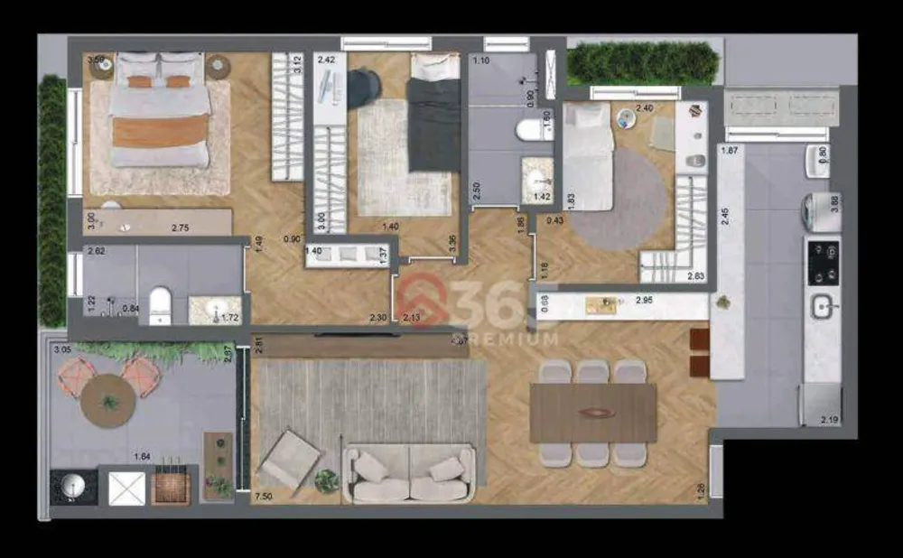 Apartamento, 2 quartos, 69 m² - Foto 9