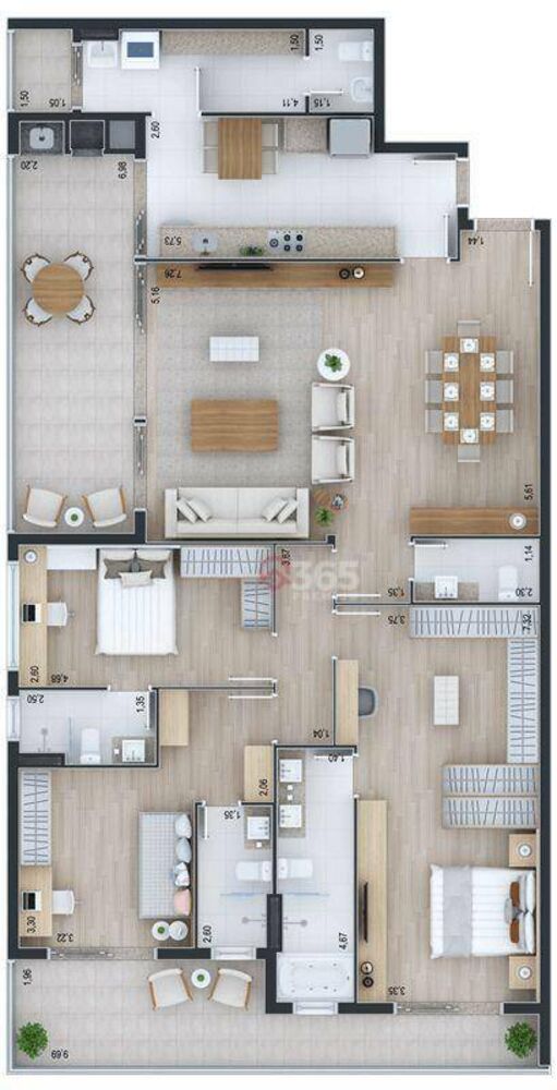 Apartamento à venda com 3 quartos, 163m² - Foto 19