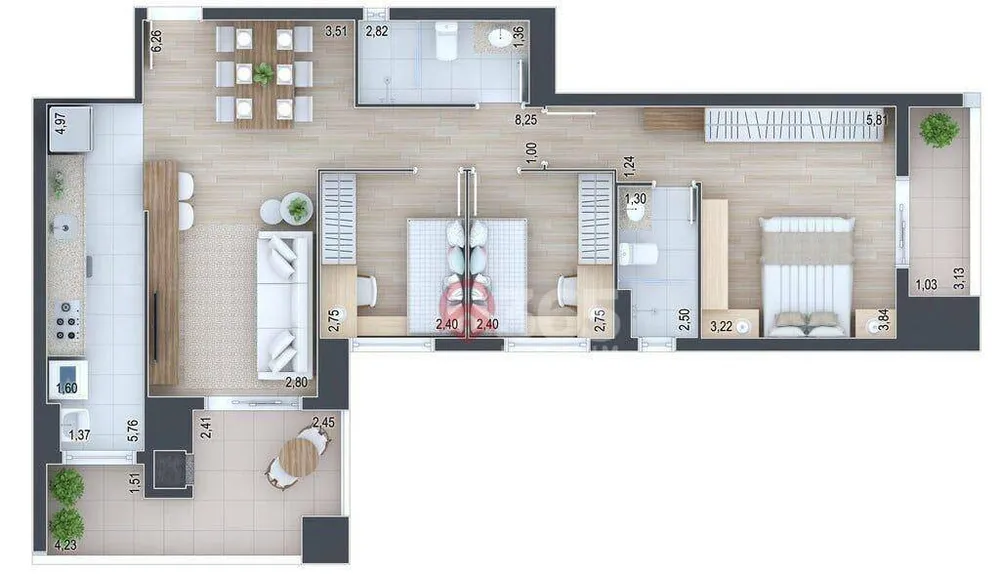 Apartamento, 2 quartos, 68 m² - Foto 6