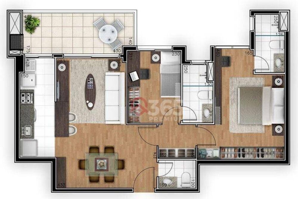 Cobertura, 3 quartos, 130 m² - Foto 2
