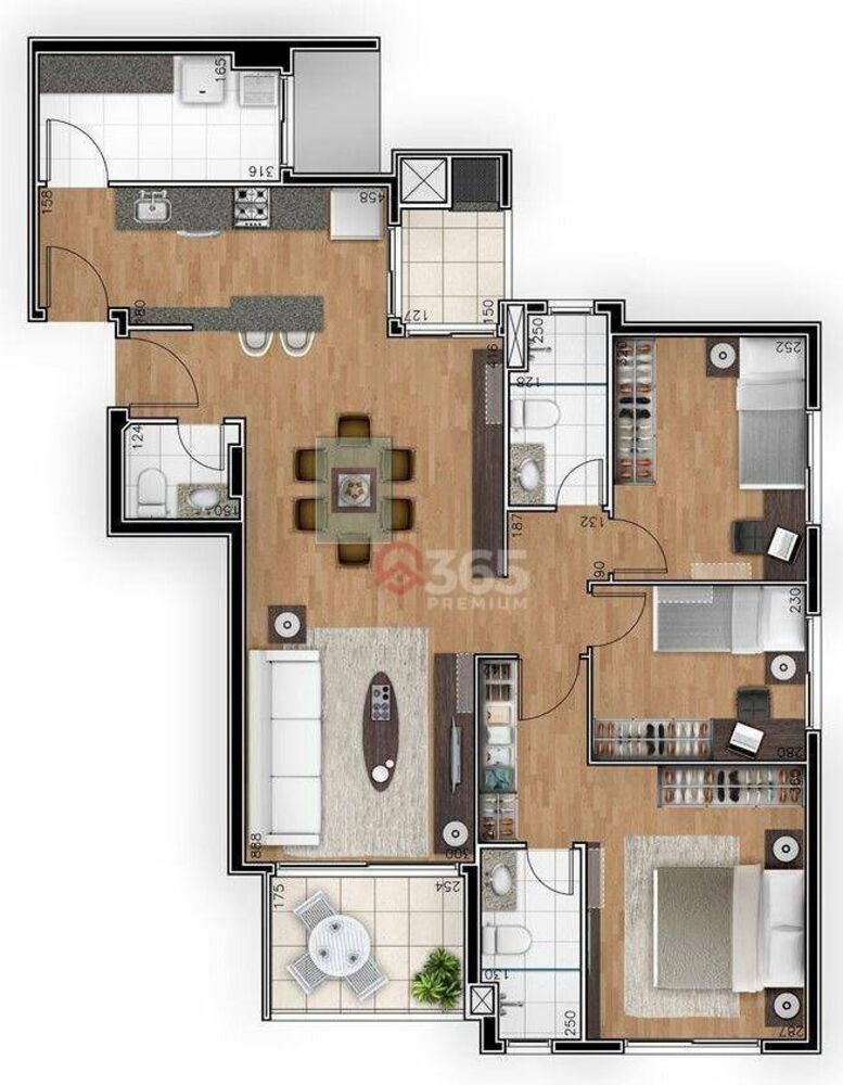 Cobertura, 3 quartos, 130 m² - Foto 3