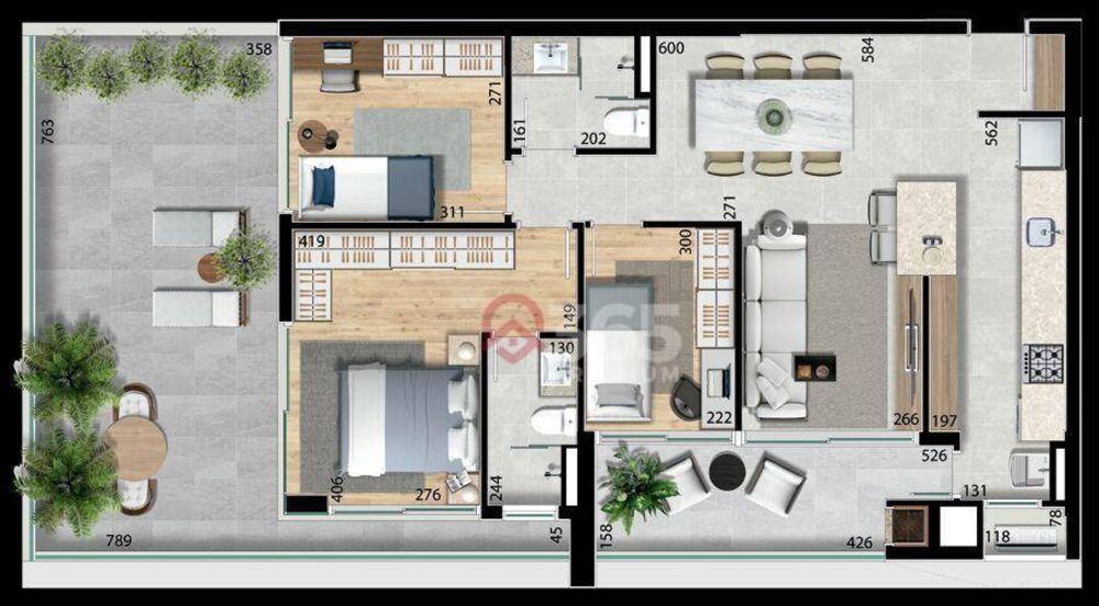 Apartamento, 3 quartos, 93 m² - Foto 7