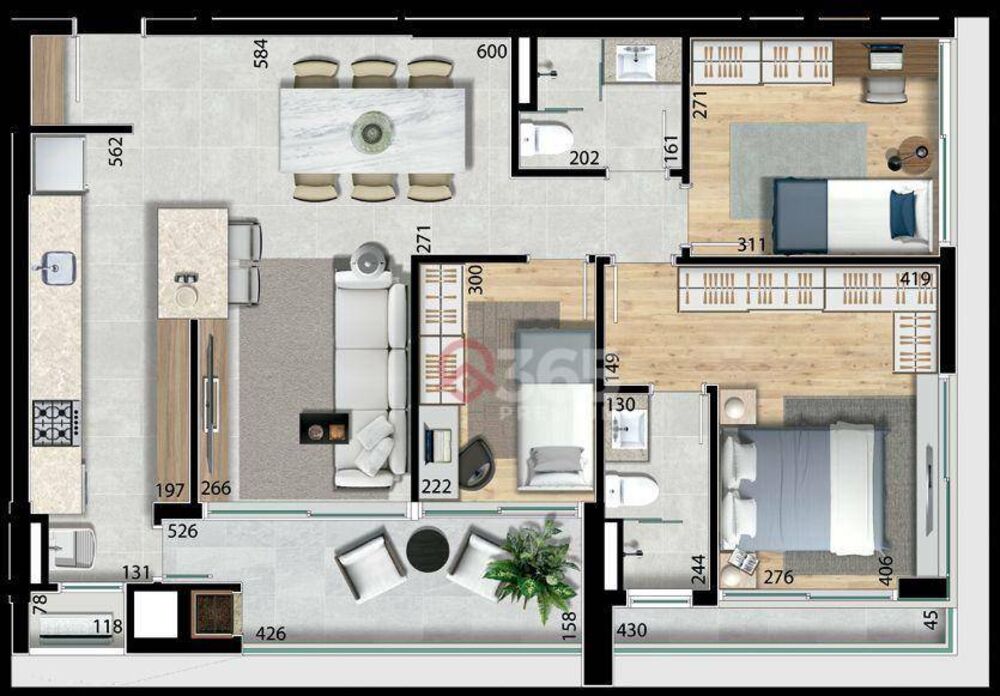 Apartamento, 3 quartos, 93 m² - Foto 10